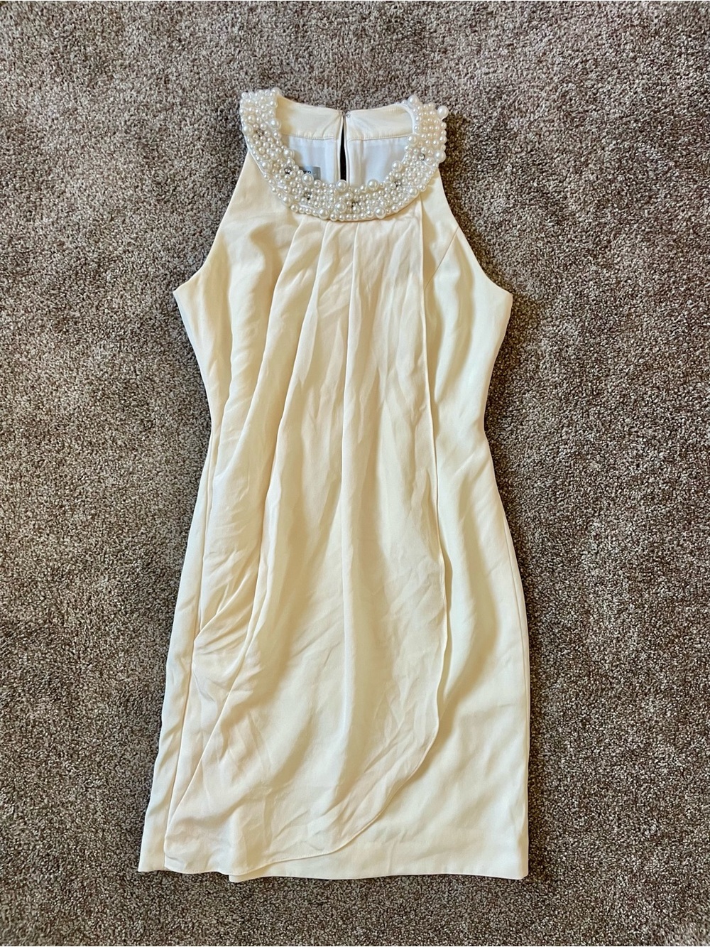 Ivory Silk Cocktail Dress